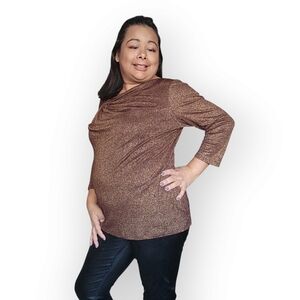 The Limited Women's Large Brown Long Sleeve Shirt